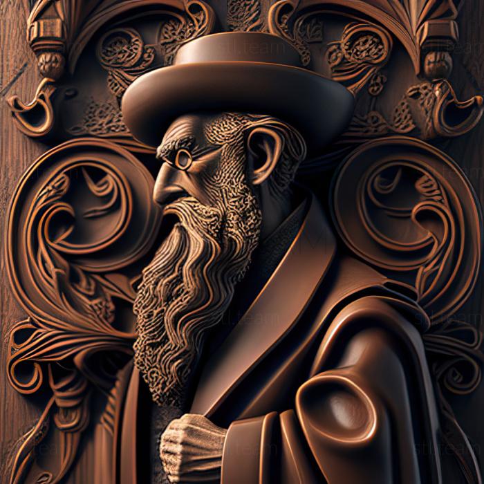 3D model Rabbi (STL)
